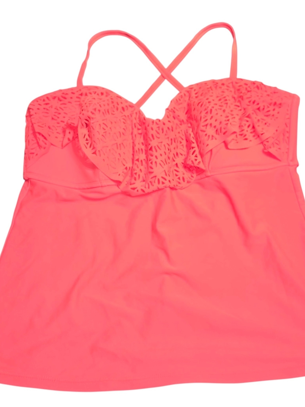 Collections by Catalina Pink Tankini Top Large